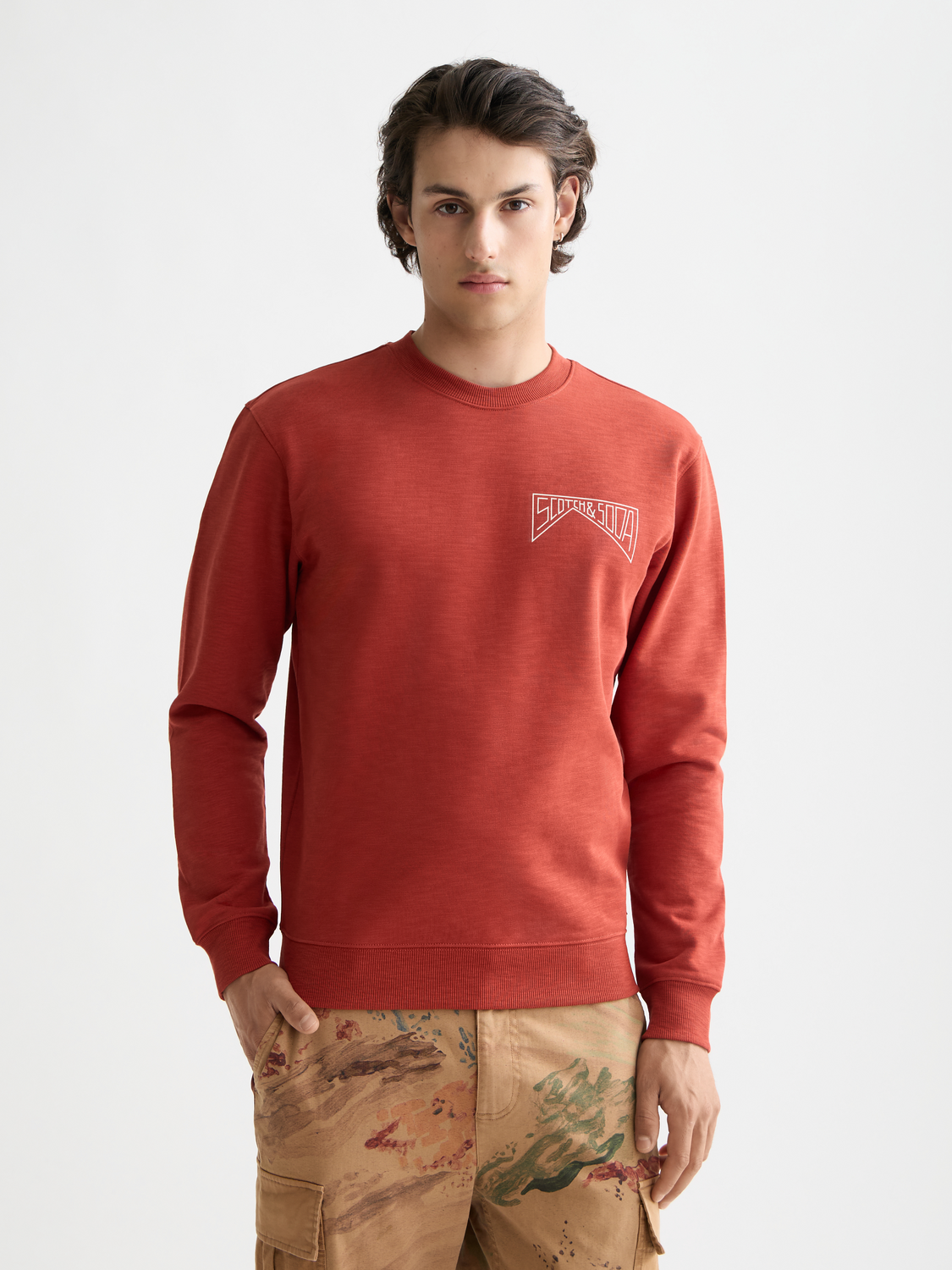 Chest logo sweatshirt - Scotch & Soda AU