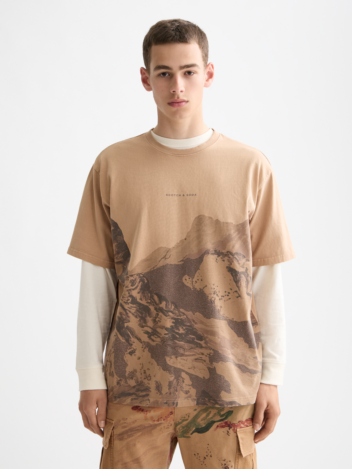 Over-dyed t-shirt - Scotch & Soda AU