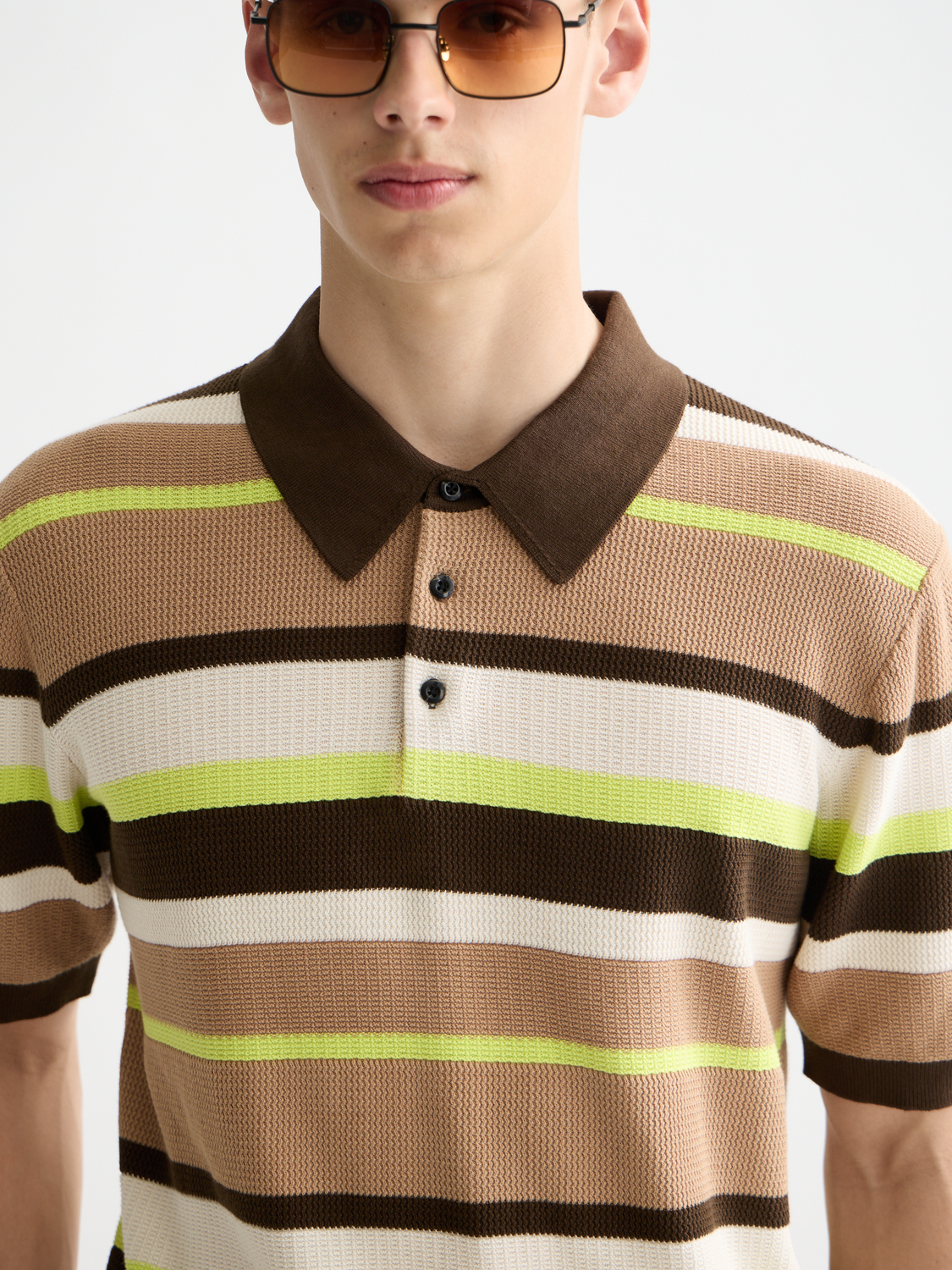 Knitted striped polo - Scotch & Soda AU