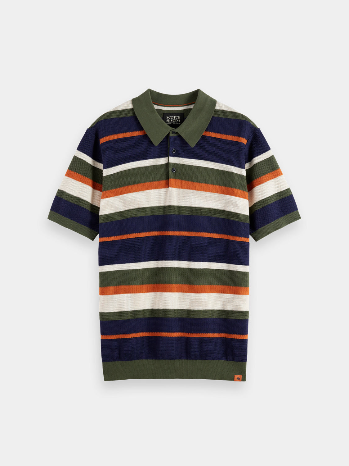 Knitted striped polo - Scotch & Soda AU