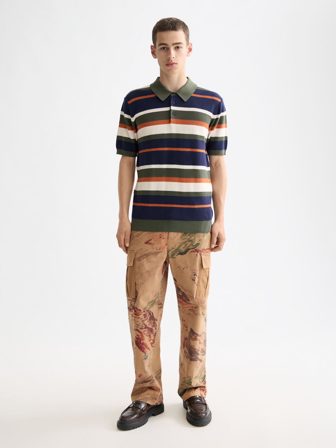 Knitted striped polo - Scotch & Soda AU