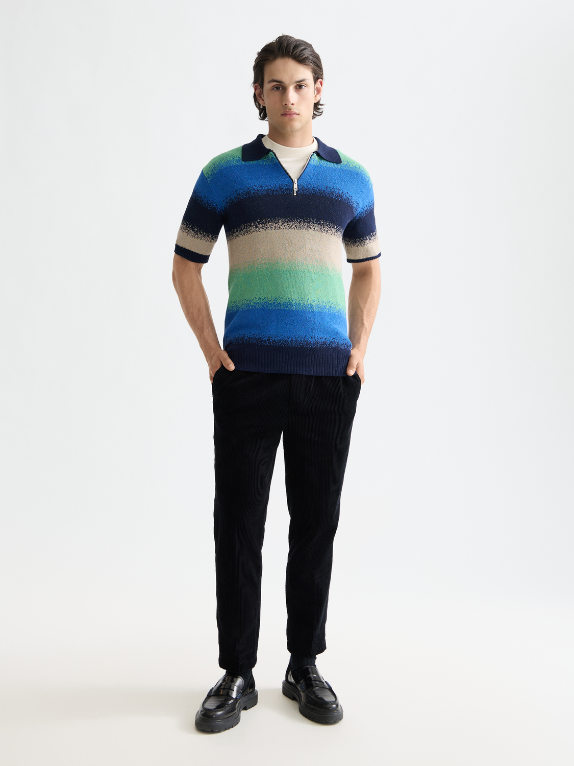 Knitted gradient polo - Scotch & Soda AU