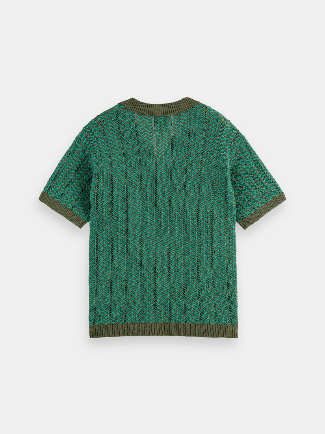 Knitted v-neck polo - Scotch & Soda AU