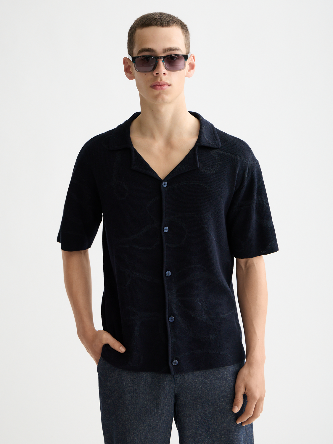 Jacquard short sleeved shirt - Scotch & Soda AU