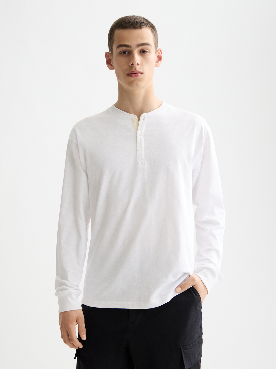 Slub Henley shirt - Scotch & Soda AU