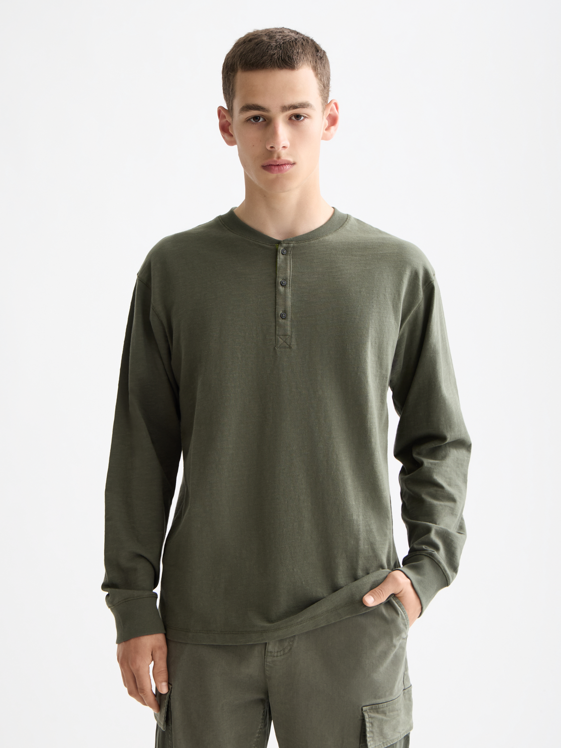 Slub Henley shirt - Scotch & Soda AU