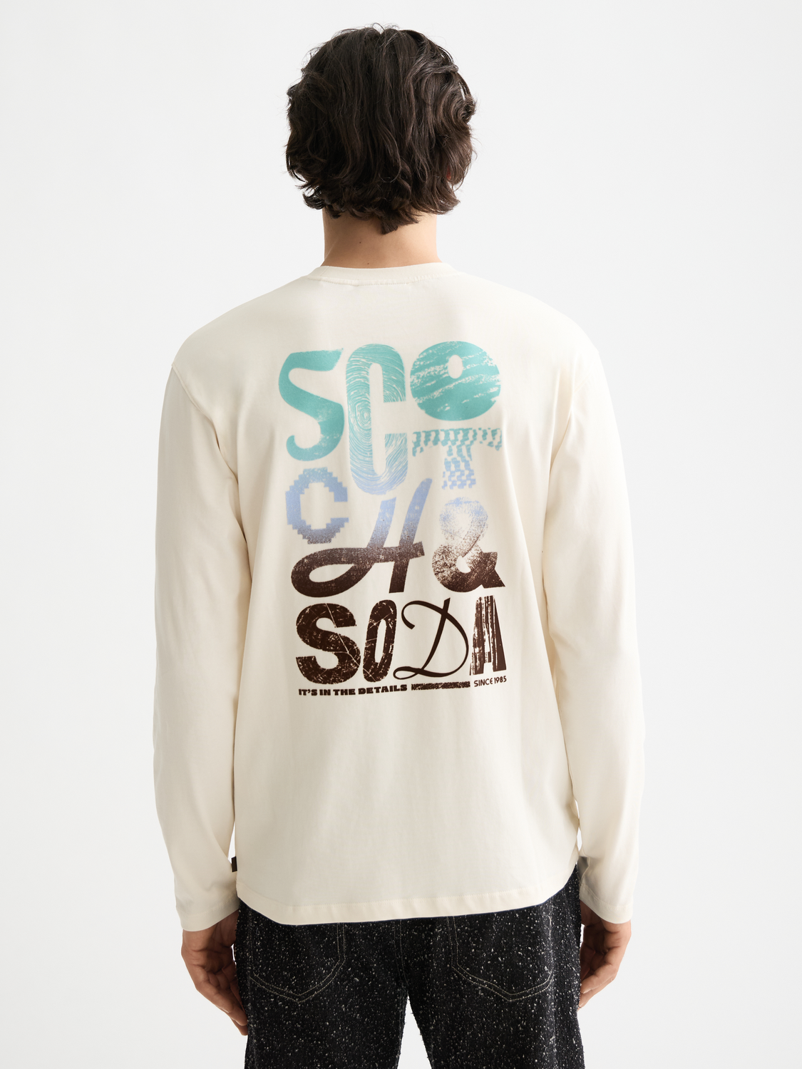 Long sleeved artwork t-shirt - Scotch & Soda AU