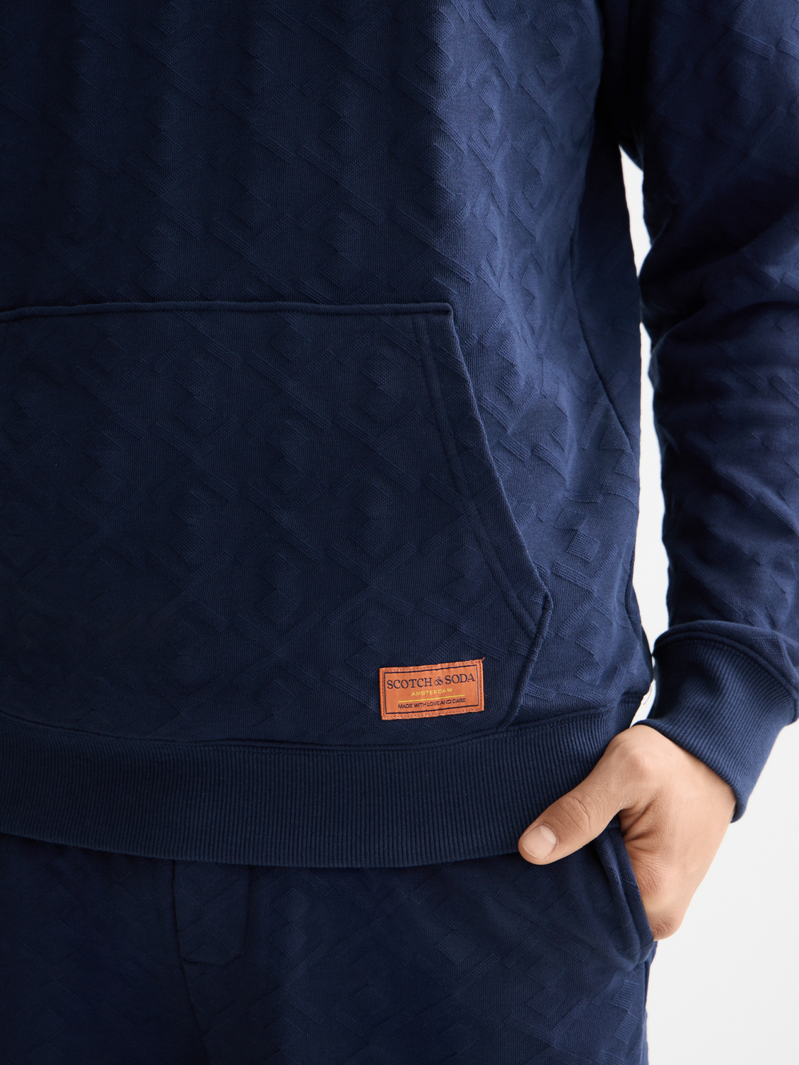 Jacquard terry hoodie - Scotch & Soda AU