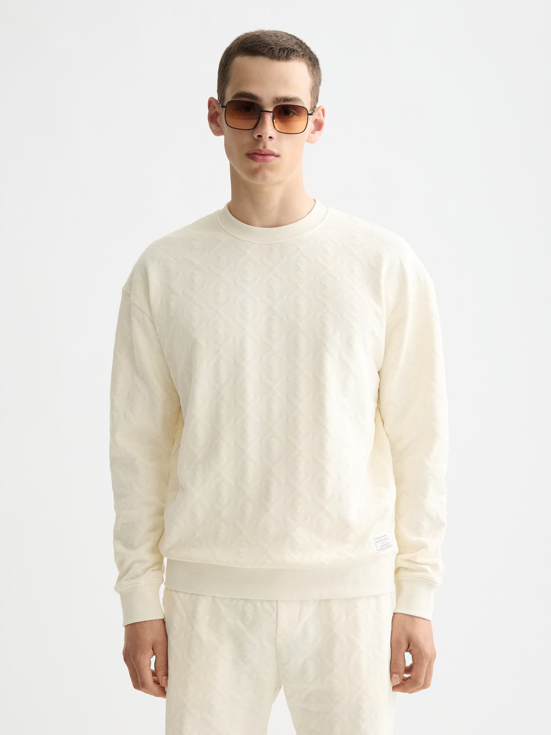 Jacquard terry sweatshirt - Scotch & Soda AU