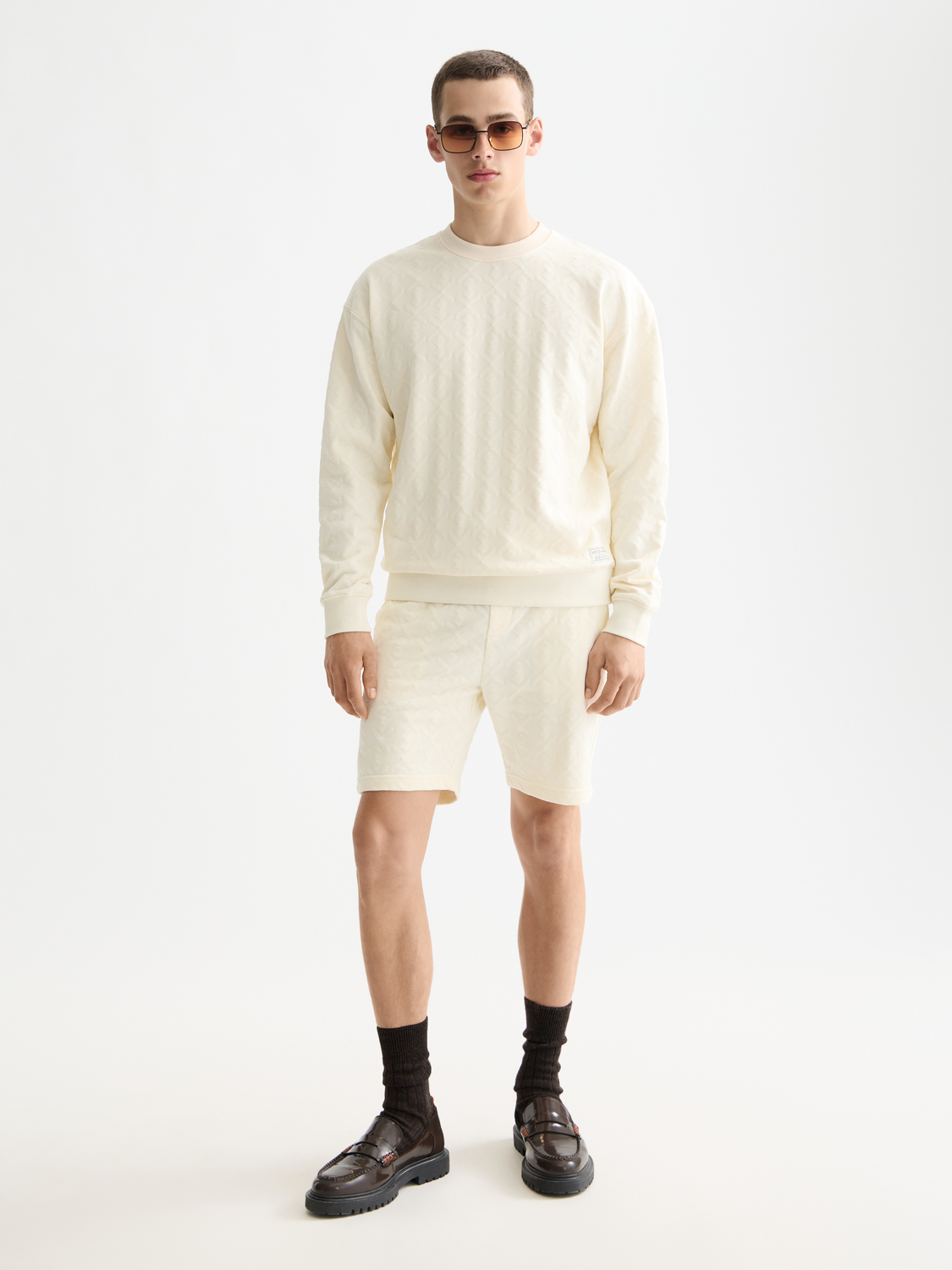 Jacquard terry sweatshirt - Scotch & Soda AU