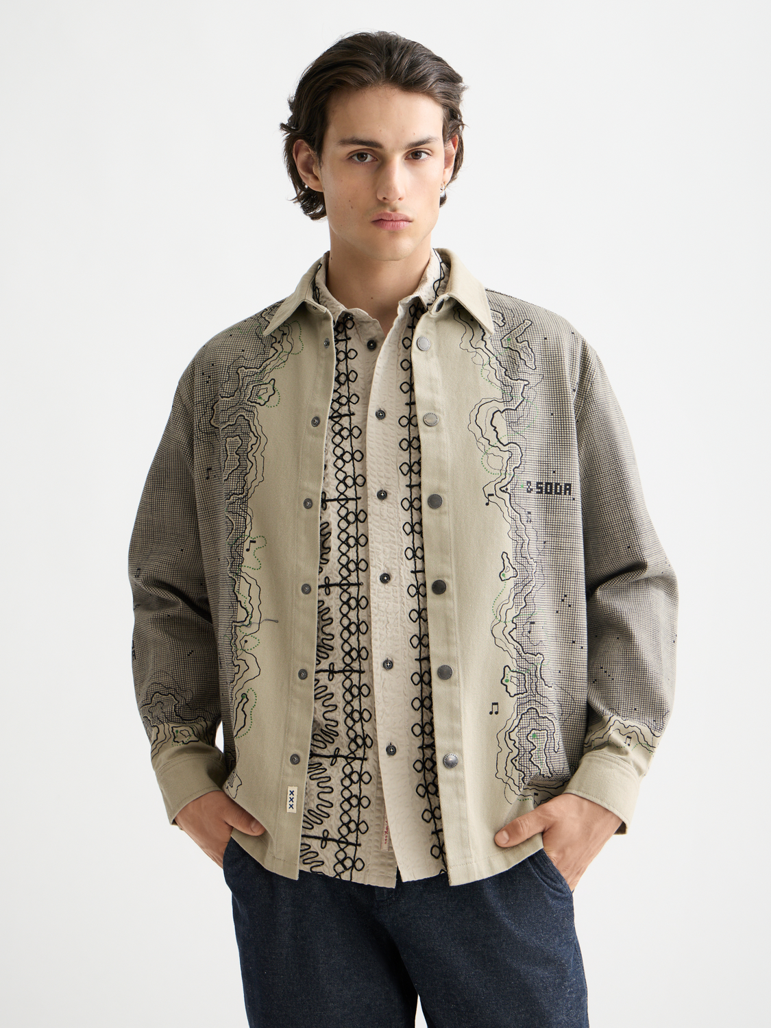 Placement graphic overshirt - Scotch & Soda AU