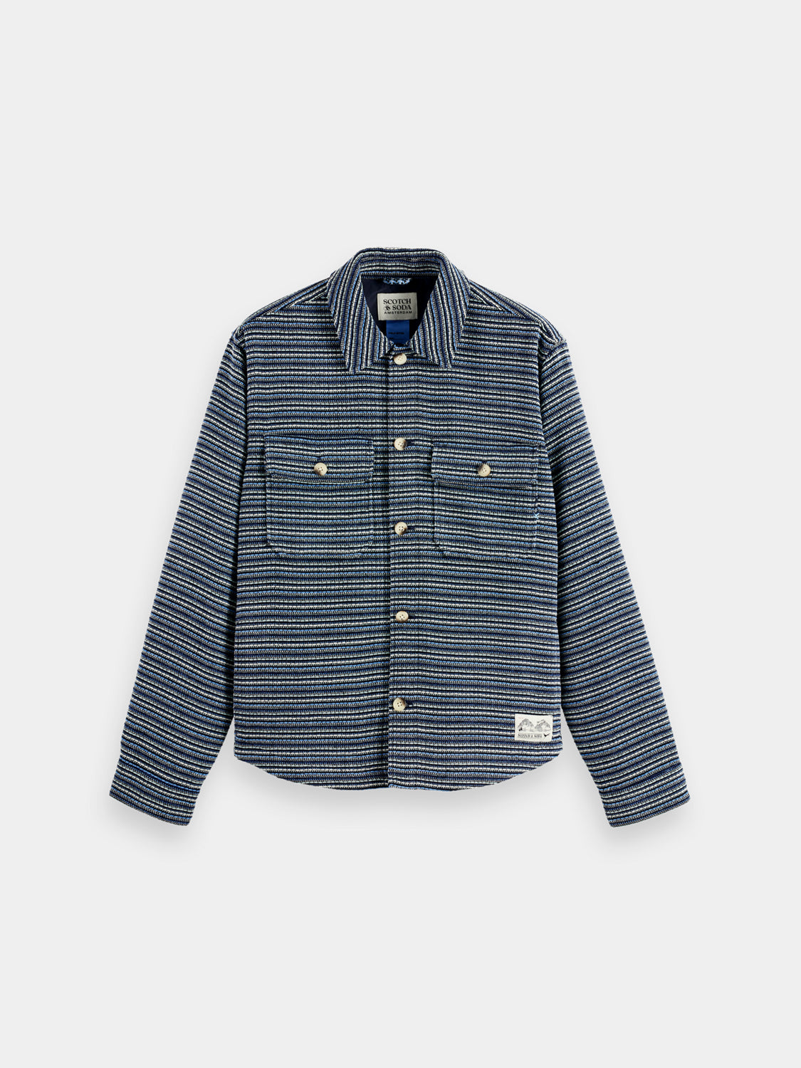 Structured striped overshirt - Scotch & Soda AU