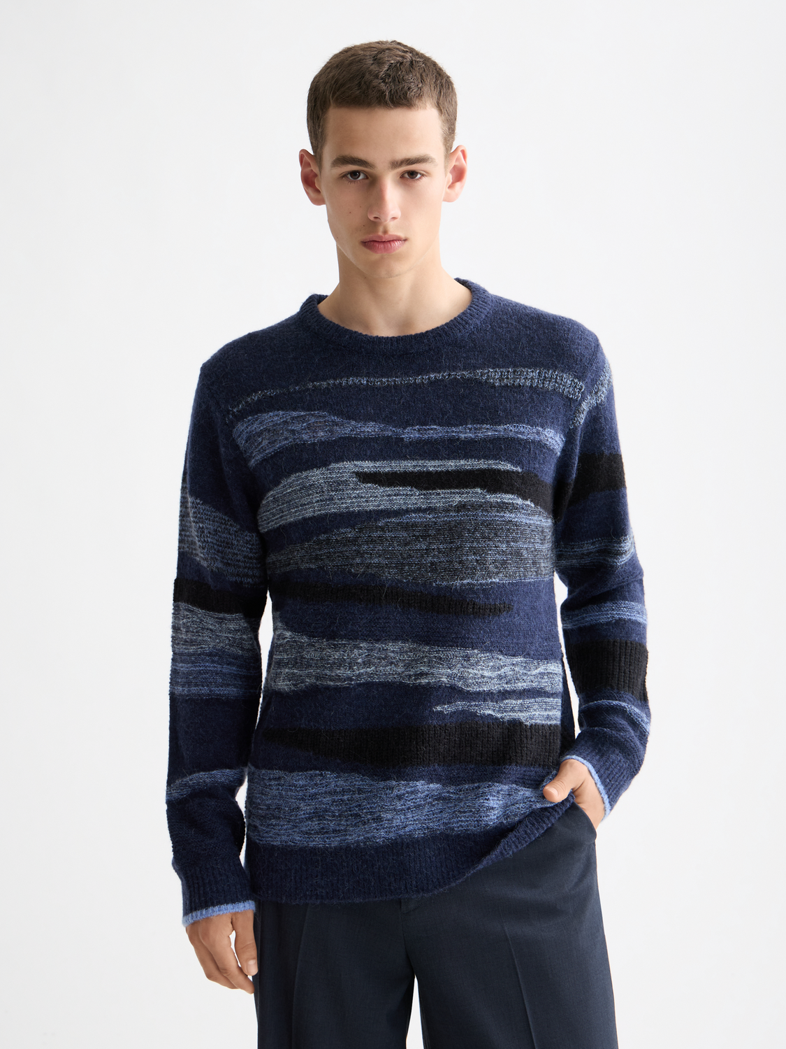 Alpaca wool blend pullover - Scotch & Soda AU