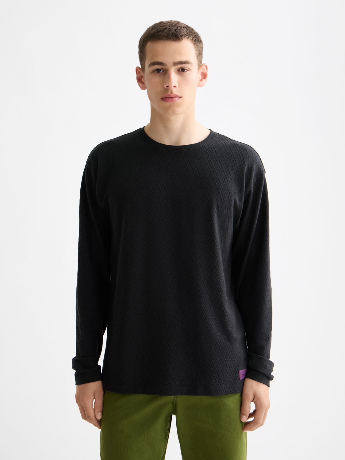 Jacquard long sleeved t-shirt - Scotch & Soda AU