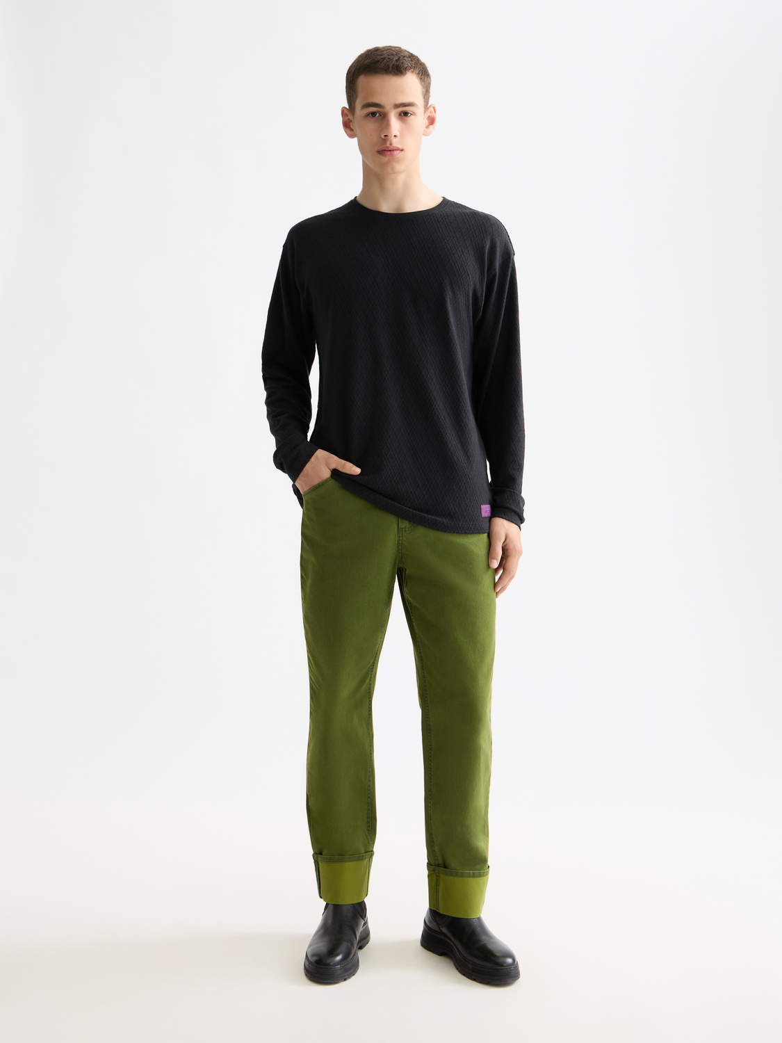 Jacquard long sleeved t-shirt - Scotch & Soda AU