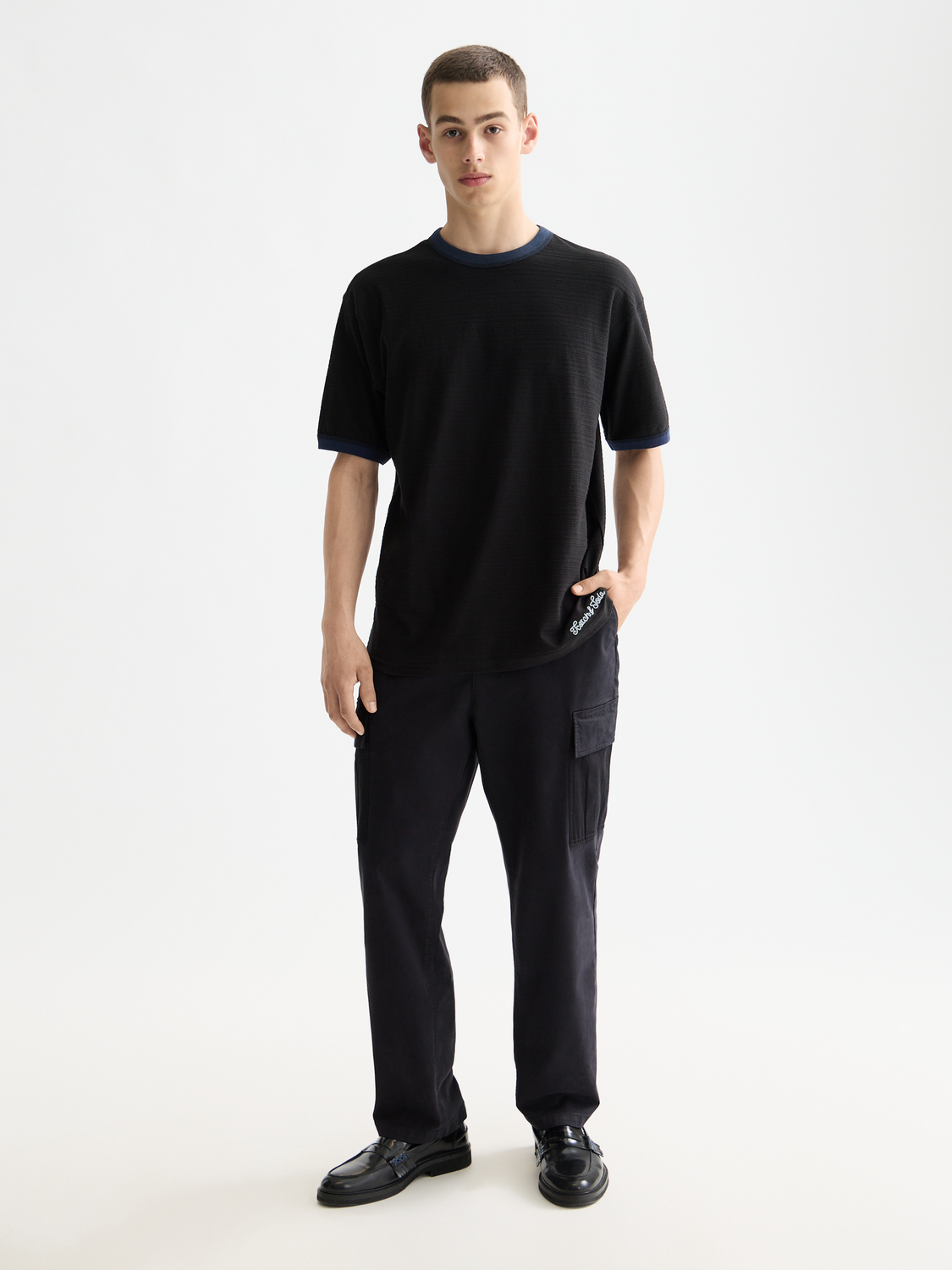 Bound neckline t-shirt - Scotch & Soda AU