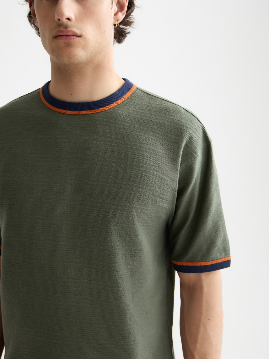 Bound neckline t-shirt - Scotch & Soda AU