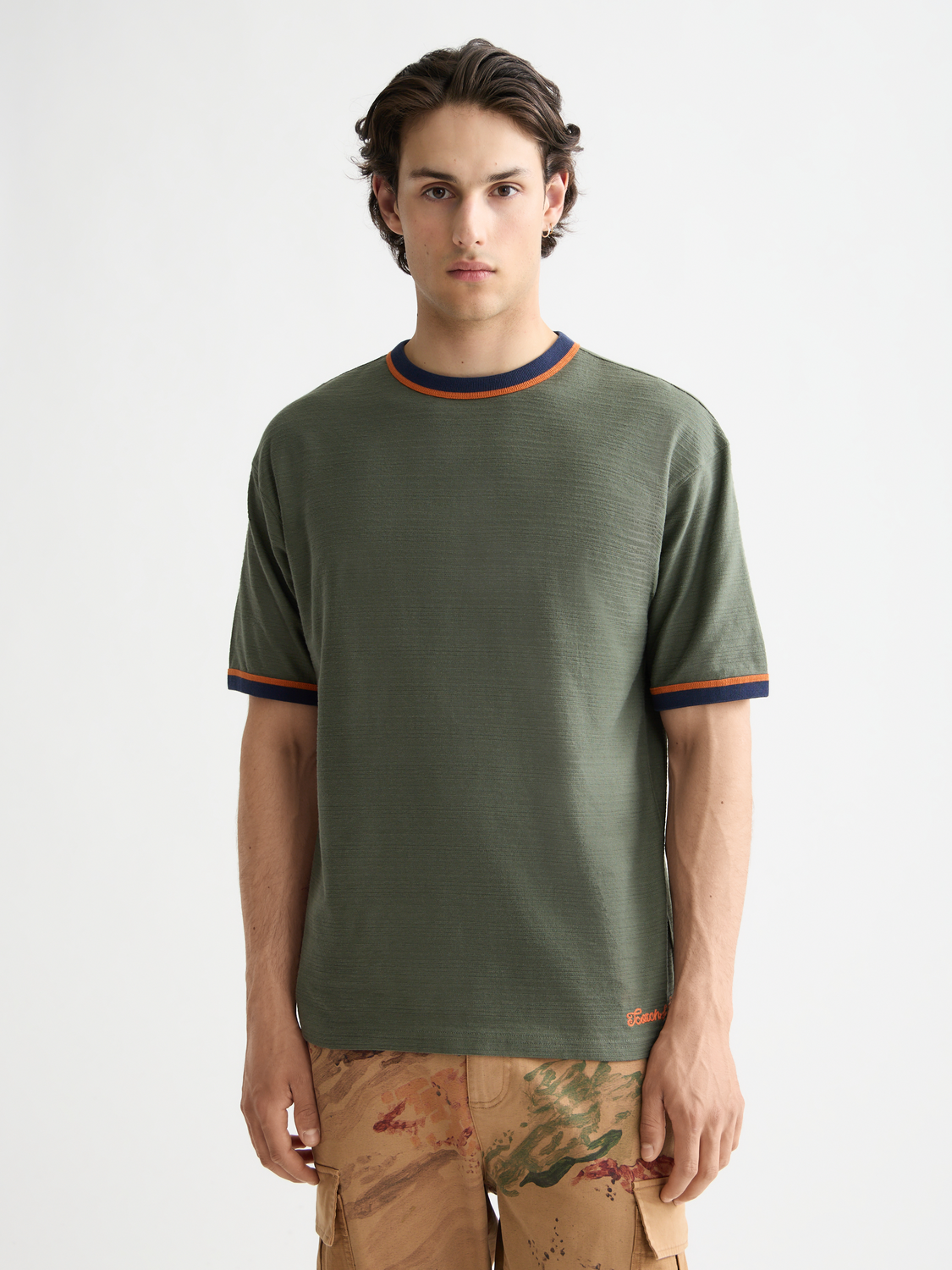 Bound neckline t-shirt - Scotch & Soda AU