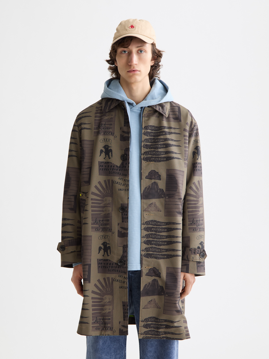 Printed car coat - Scotch & Soda AU