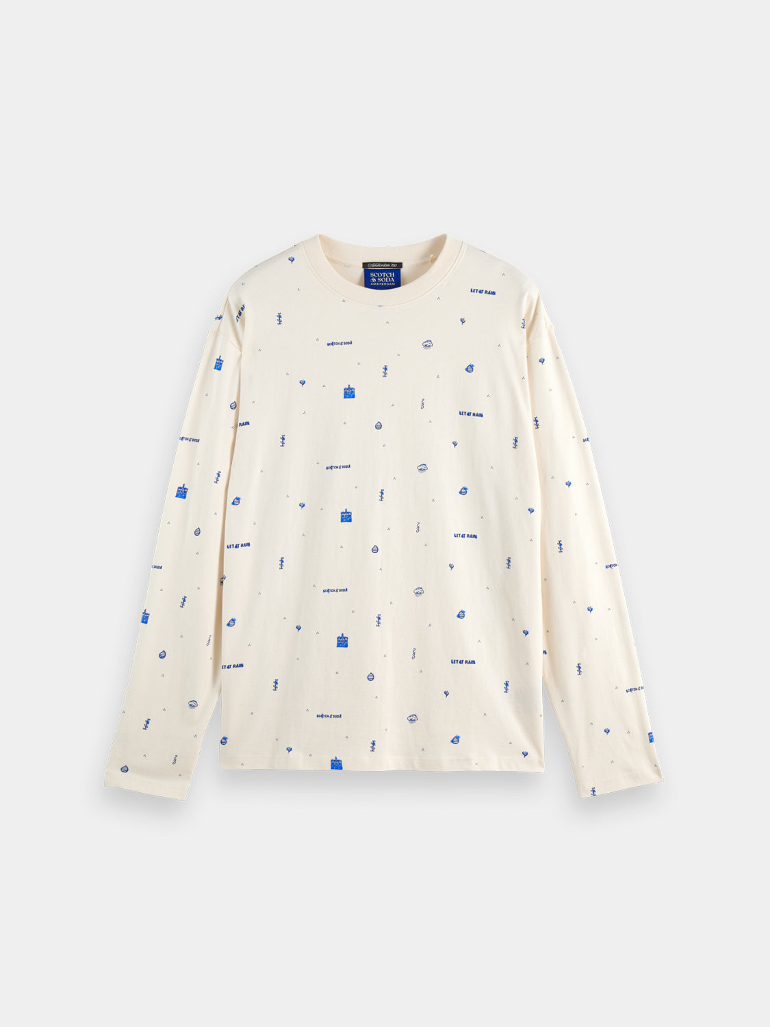 Printed long sleeved t-shirt - Scotch & Soda AU