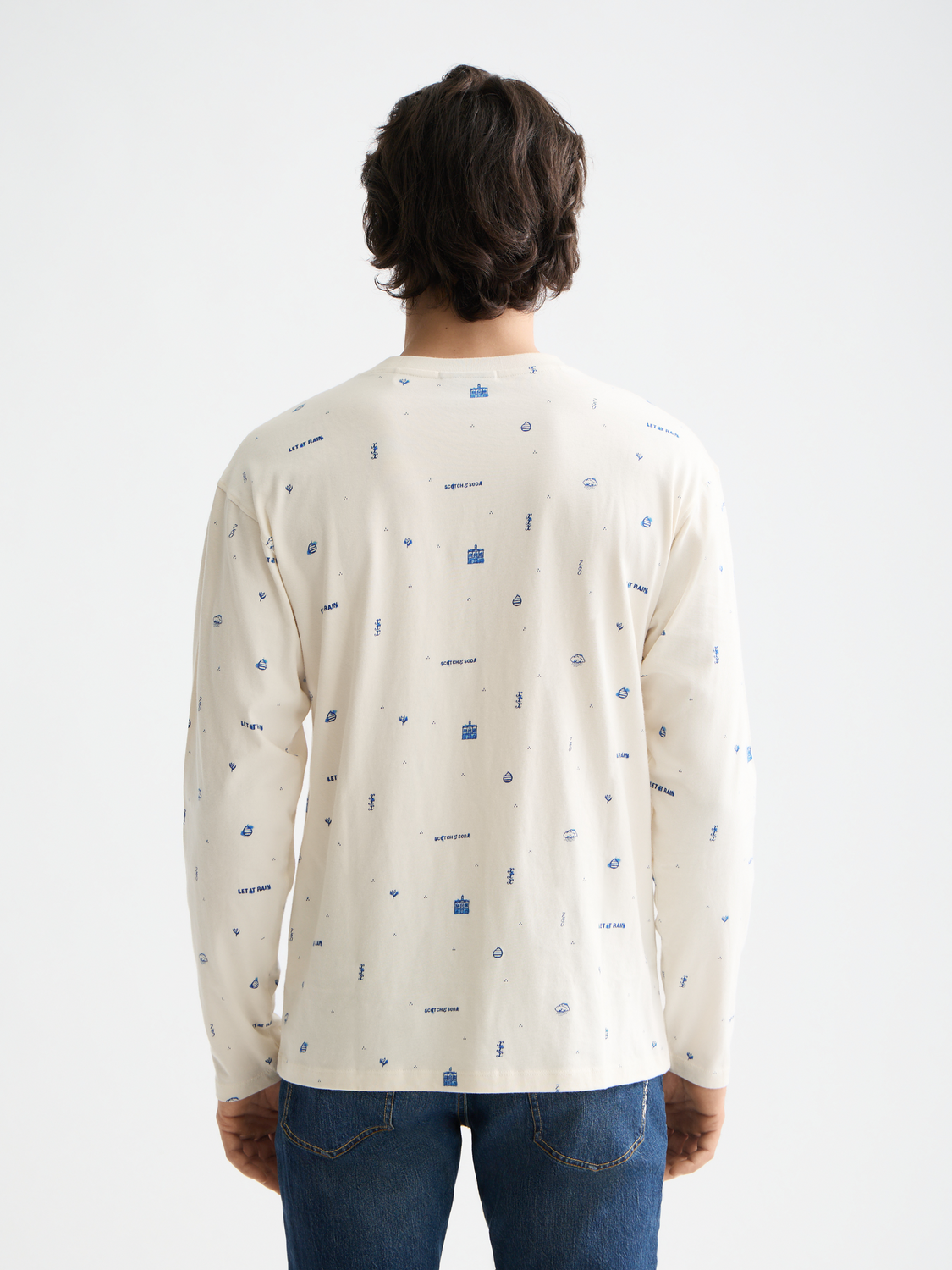 Printed long sleeved t-shirt - Scotch & Soda AU