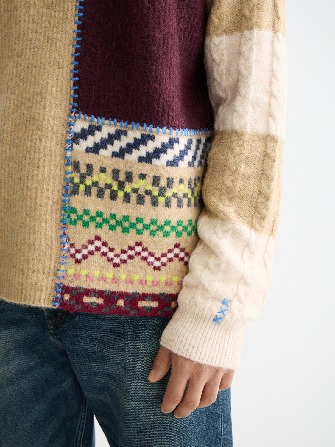 Patchwork pullover - Scotch & Soda AU