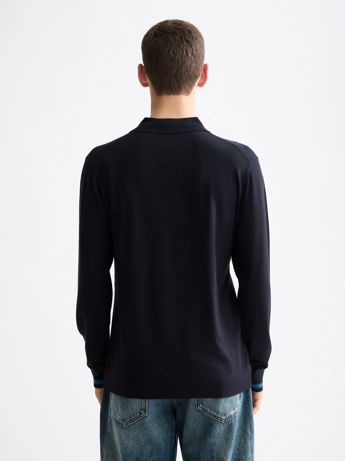 Knitted long sleeved polo - Scotch & Soda AU