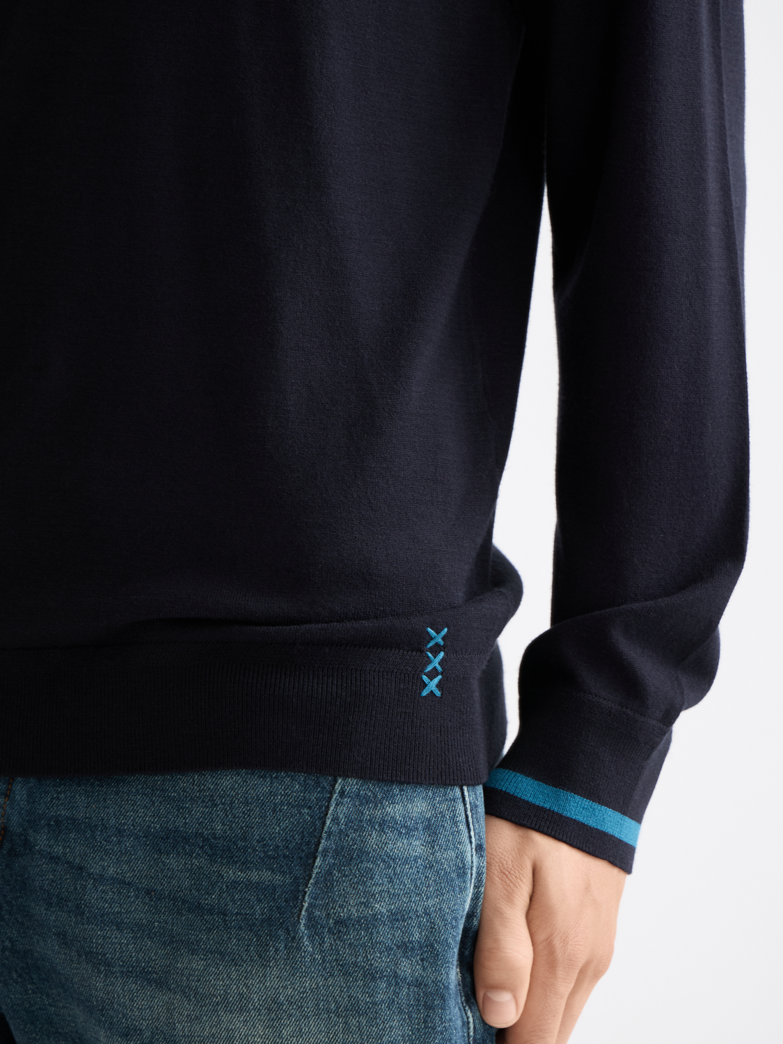 Knitted long sleeved polo - Scotch & Soda AU