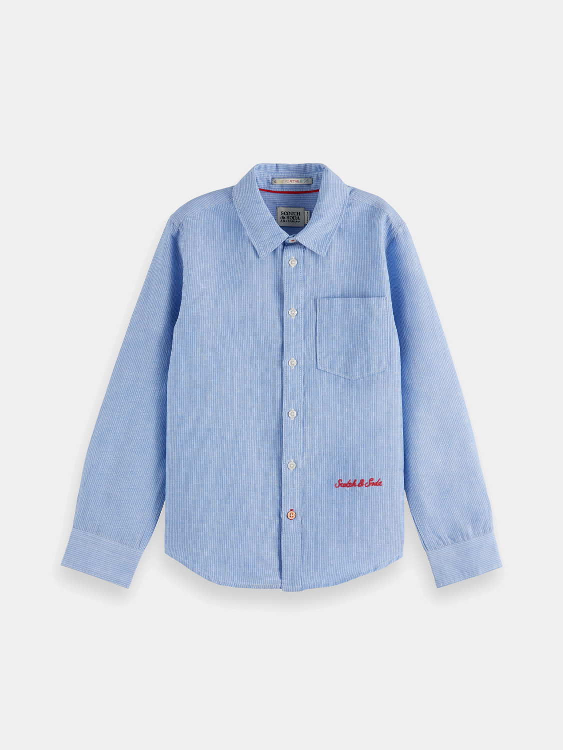 Kids - Striped linen shirt - Scotch & Soda AU
