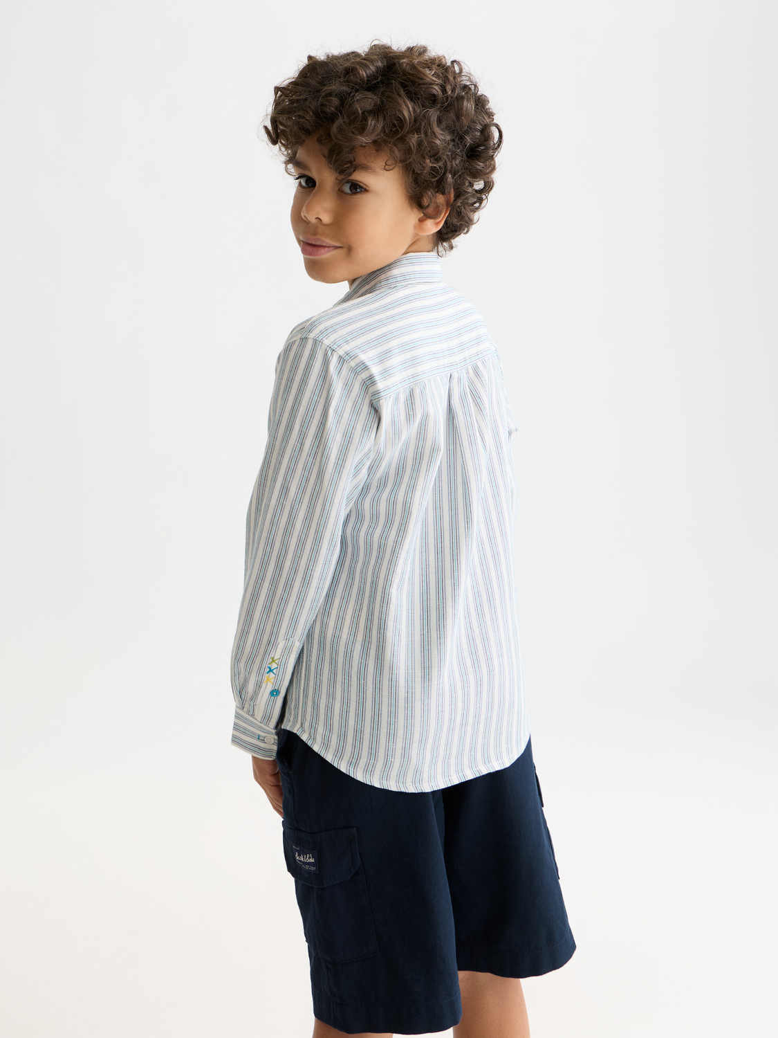 Kids - Striped linen shirt - Scotch & Soda AU