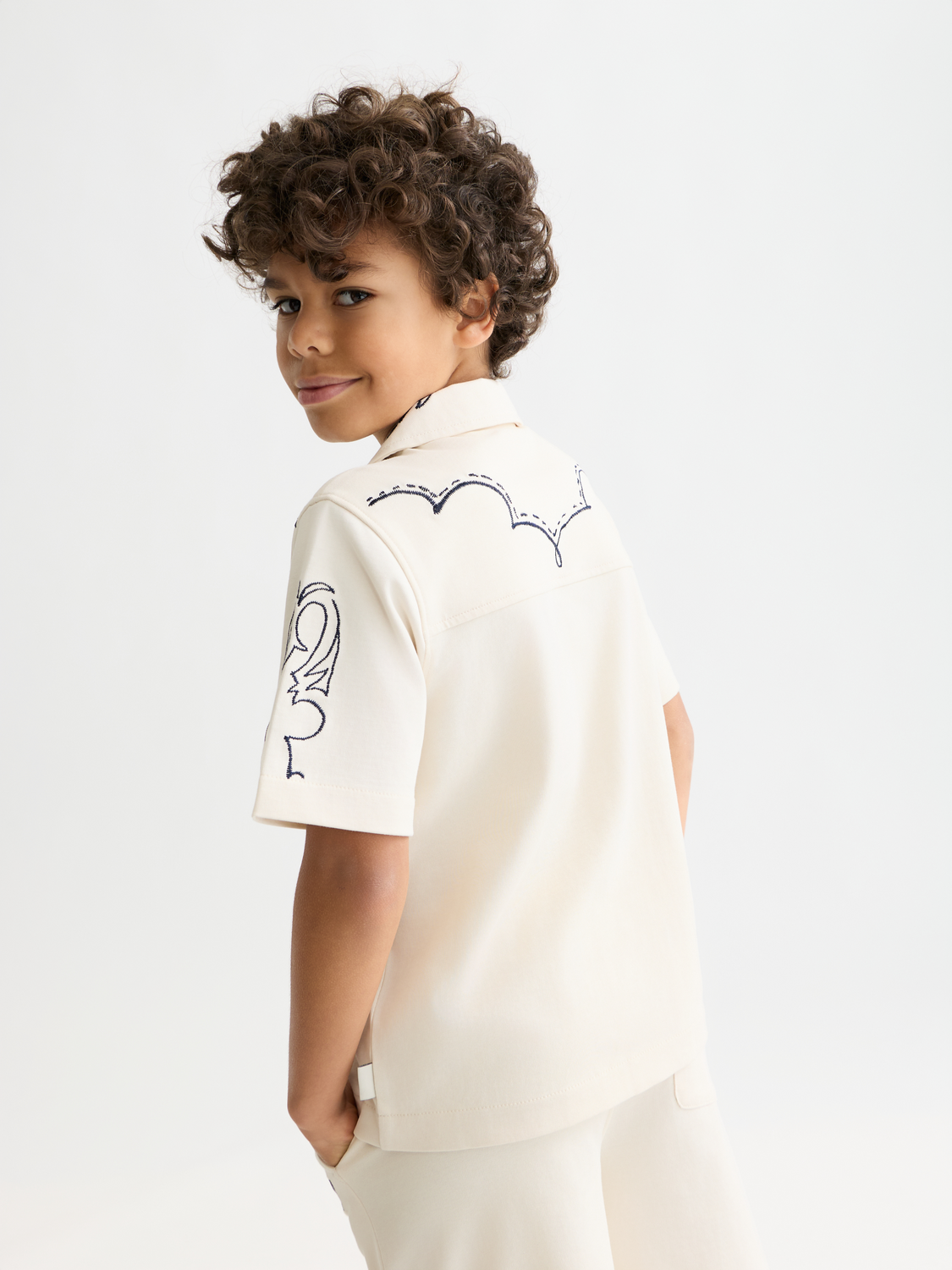 Kids - Printed short sleeved shirt - Scotch & Soda AU