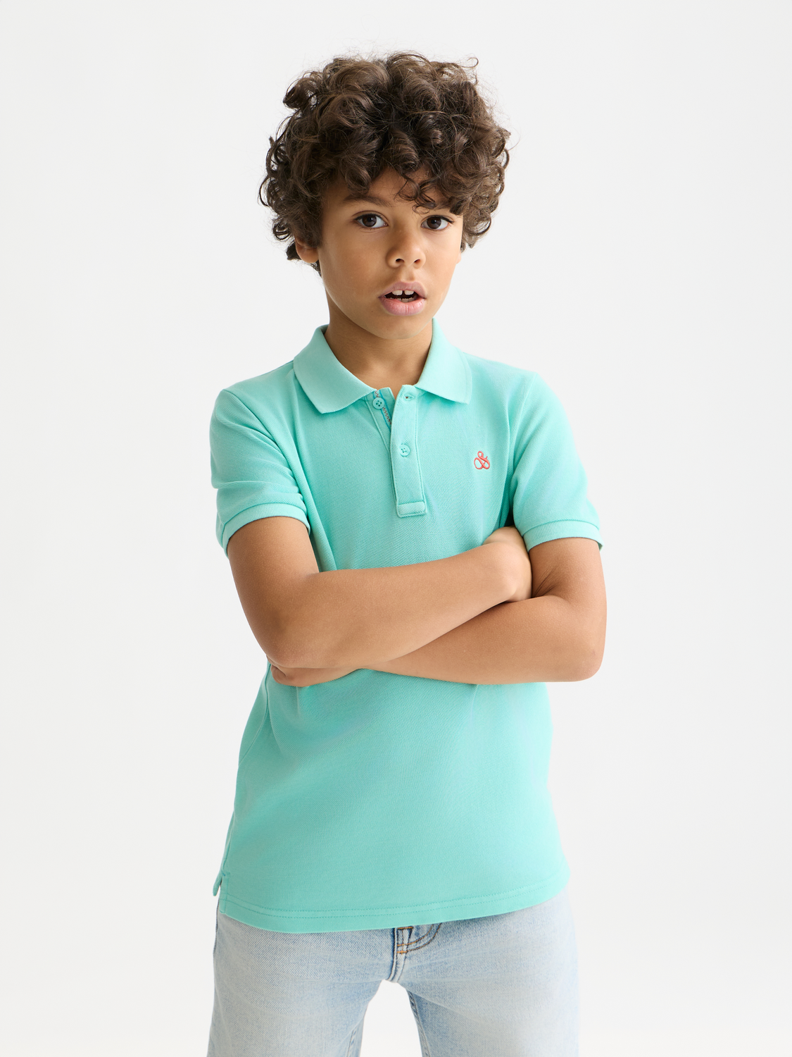 Kids - Garment-dyed pique polo - Scotch & Soda AU