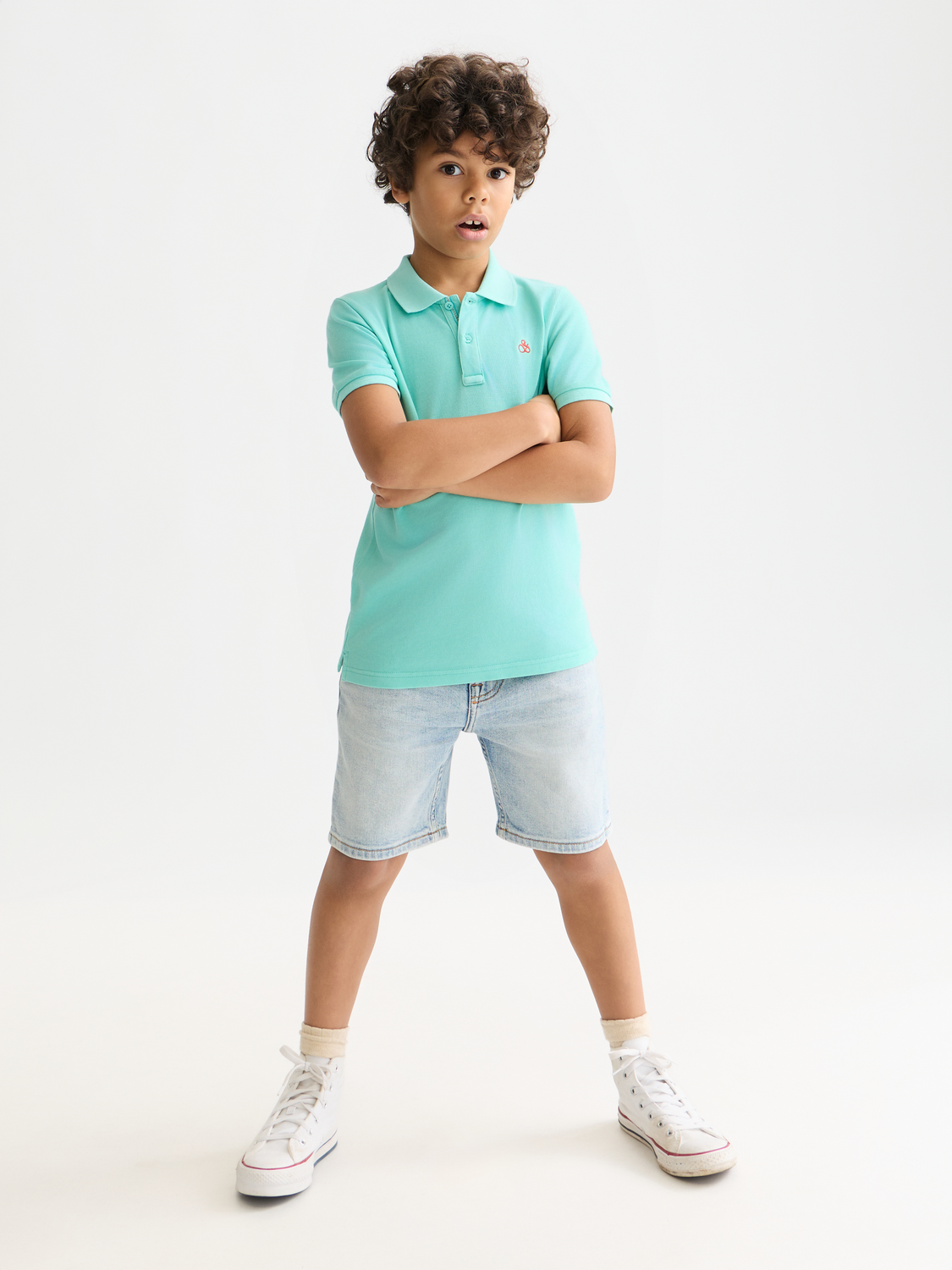 Kids - Garment-dyed pique polo - Scotch & Soda AU