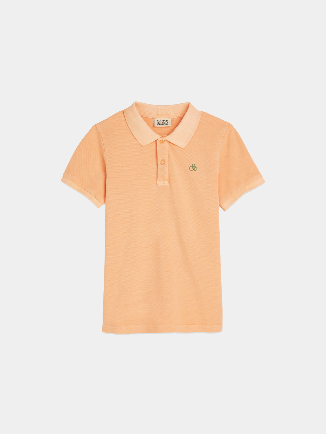 Kids - Garment-dyed pique polo - Scotch & Soda AU
