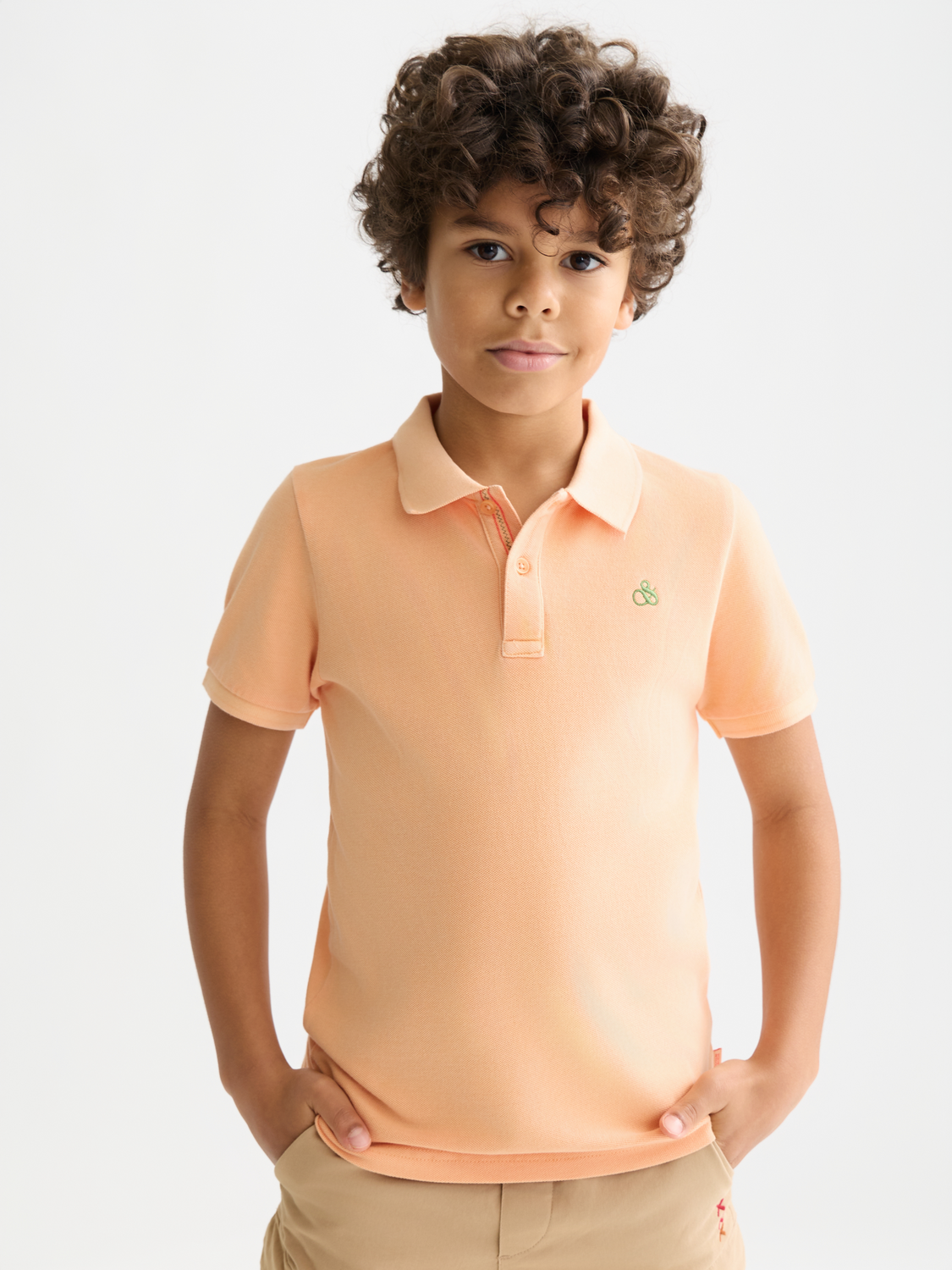 Kids - Garment-dyed pique polo - Scotch & Soda AU