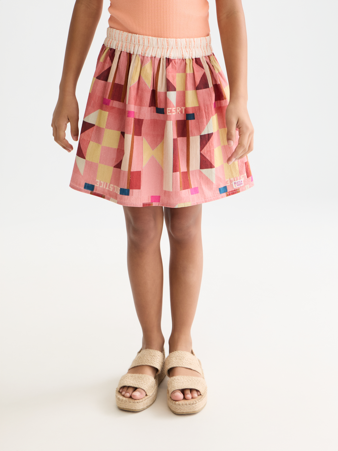 Kids - Printed seersucker skirt - Scotch & Soda AU
