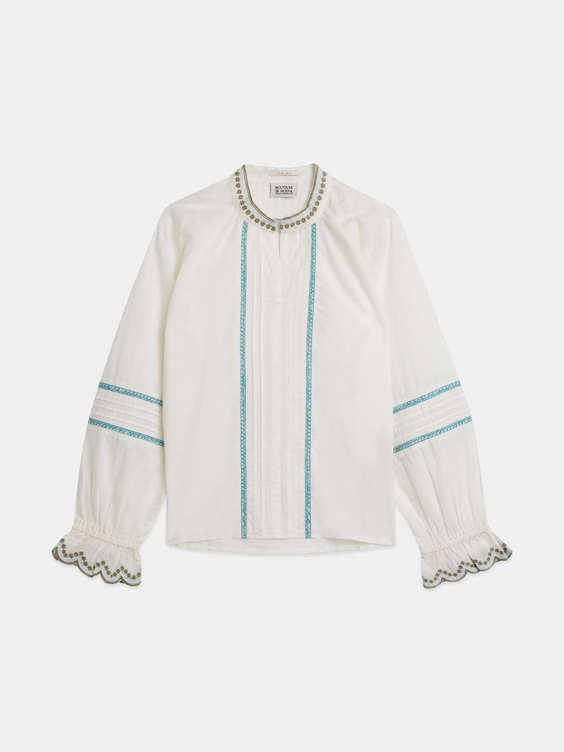 Kids - Embroidered cuffe shirt - Scotch & Soda AU