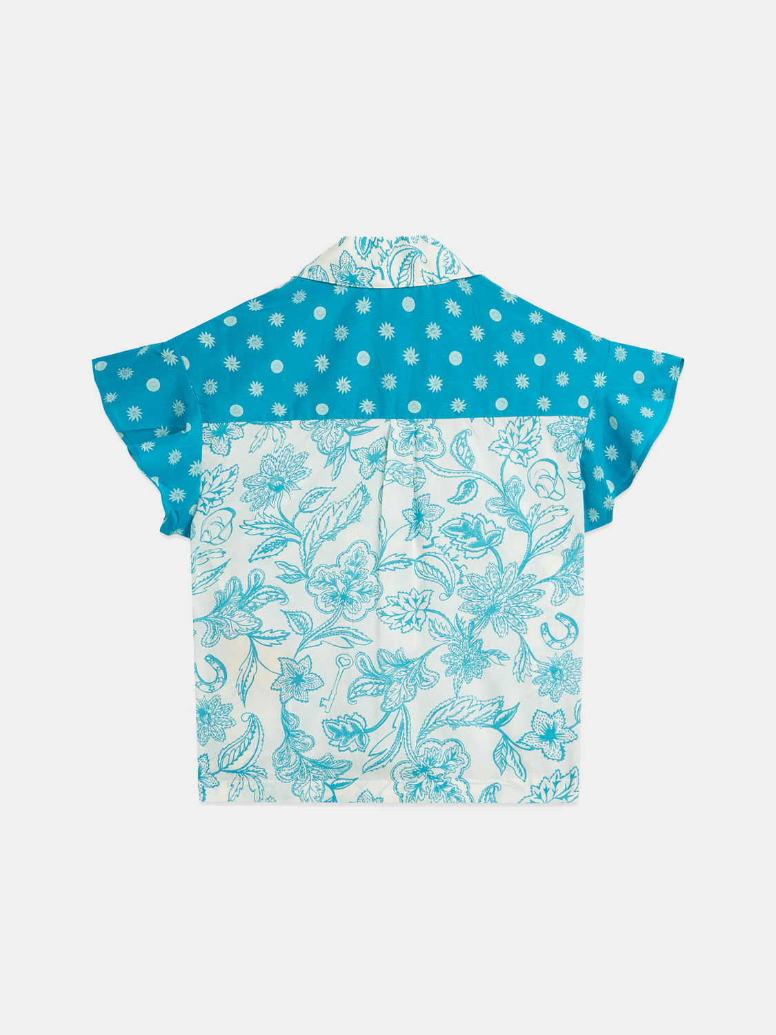 Kids - Printed ruffle shirt - Scotch & Soda AU