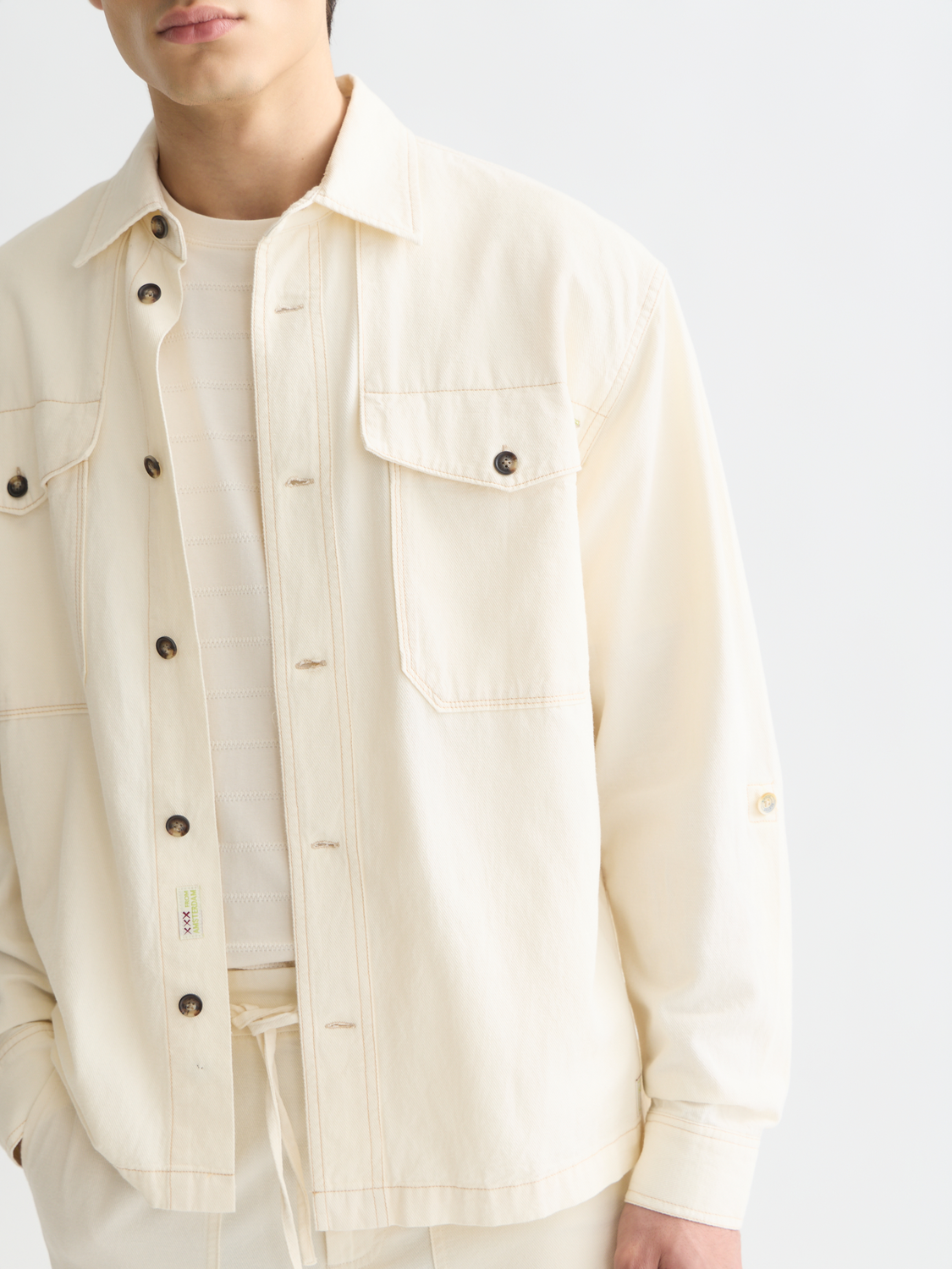 Cotton-linen overshirt - Scotch & Soda AU