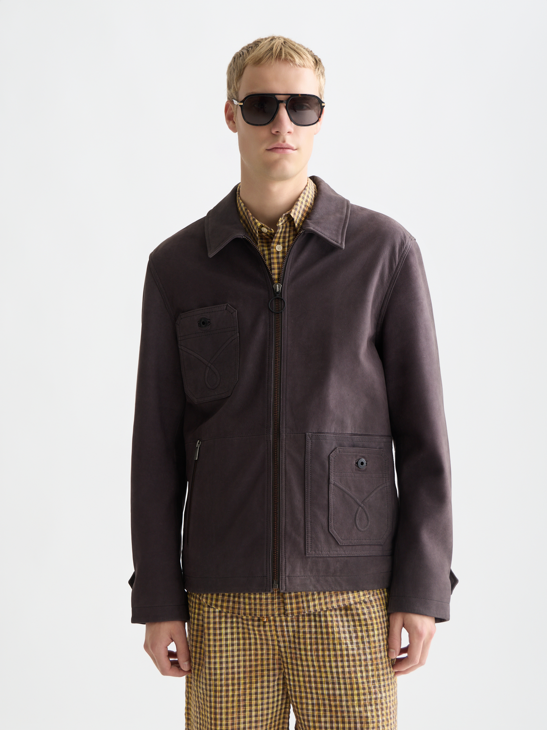 Suede leather jacket - Scotch & Soda AU