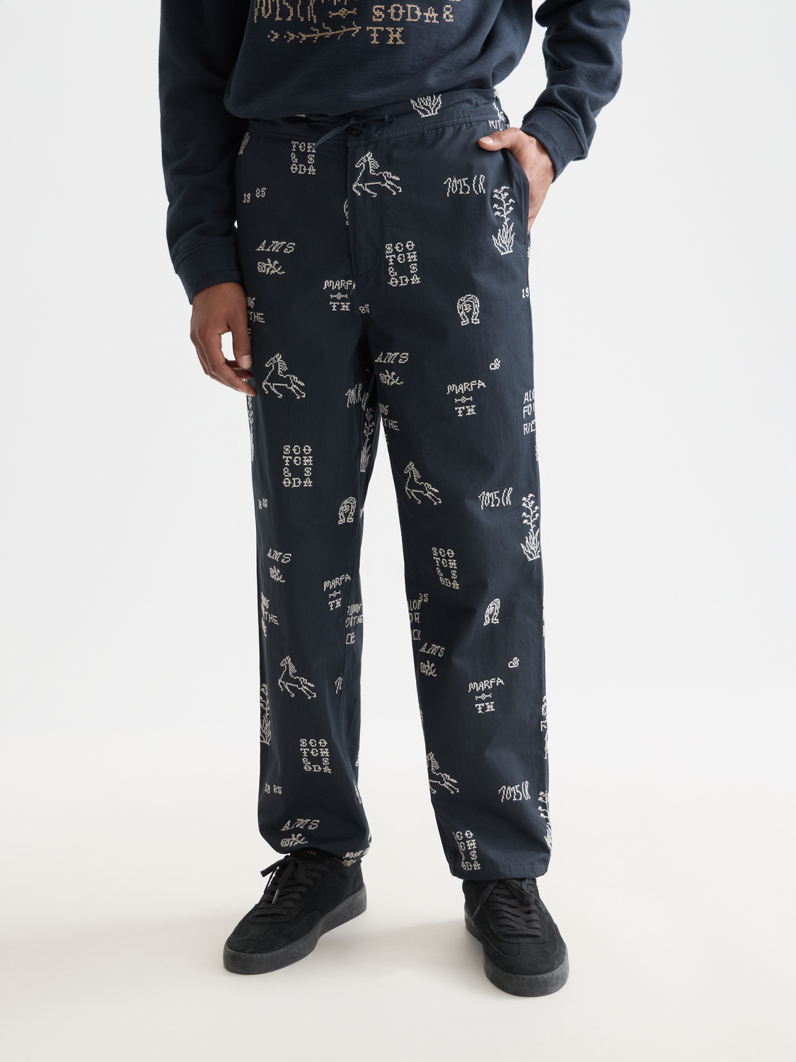 Embroidered chinos - Scotch & Soda AU