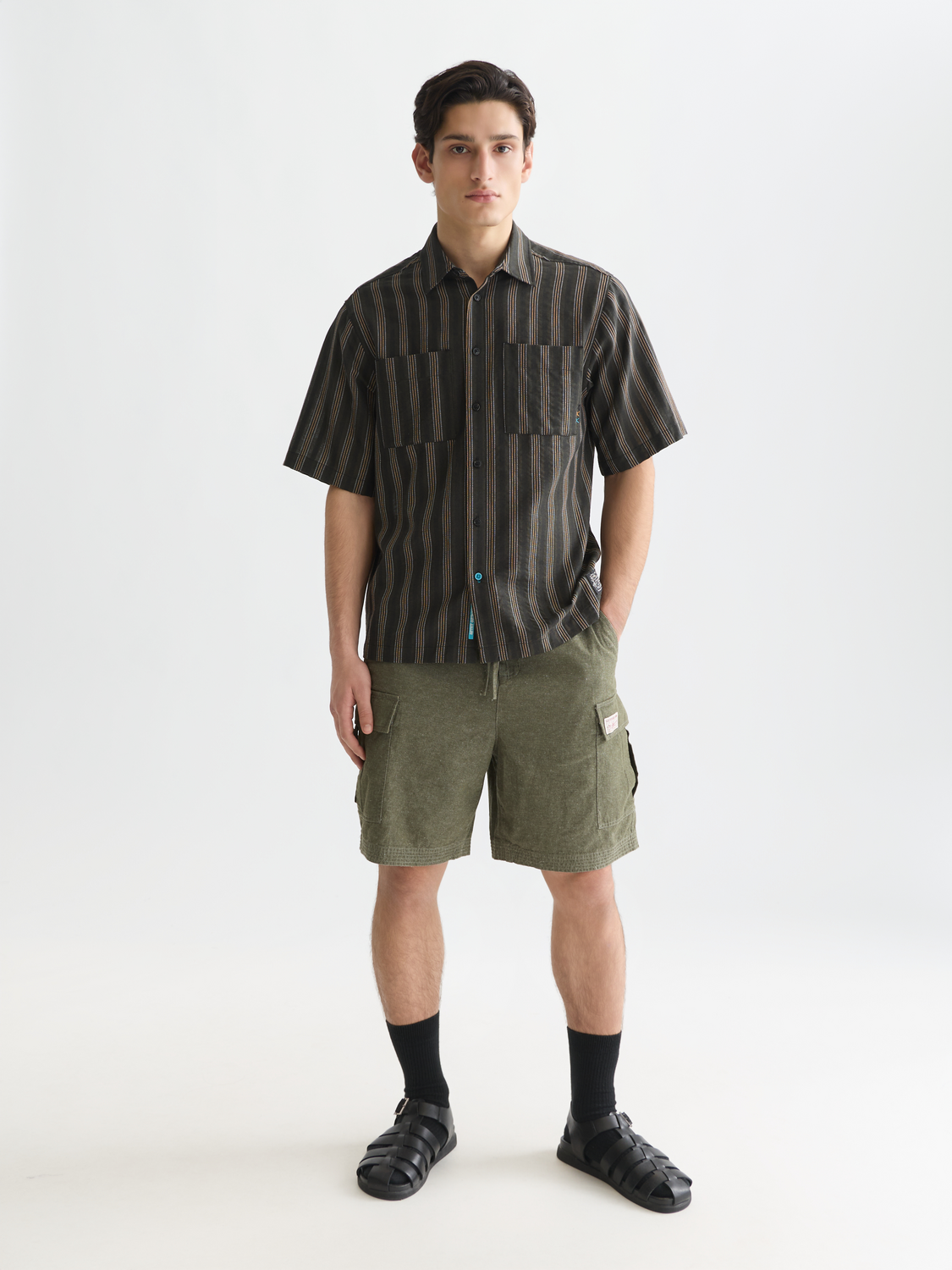 Cargo linen shorts - Scotch & Soda AU