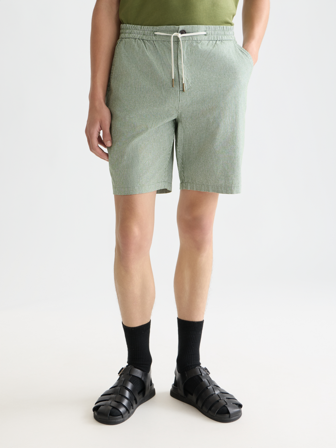 Fave cotton-linen shorts - Scotch & Soda AU