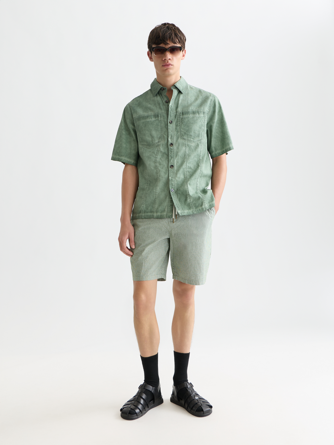 Fave cotton-linen shorts - Scotch & Soda AU