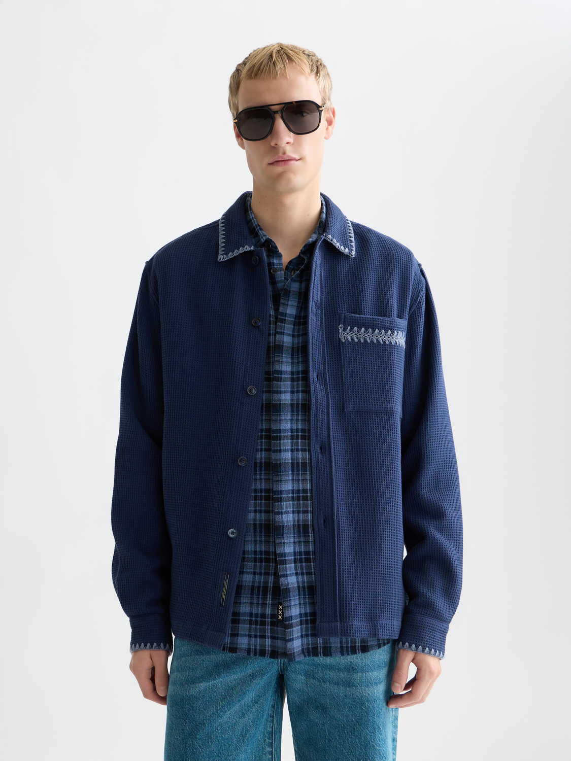 Waffle structured shirt - Scotch & Soda AU