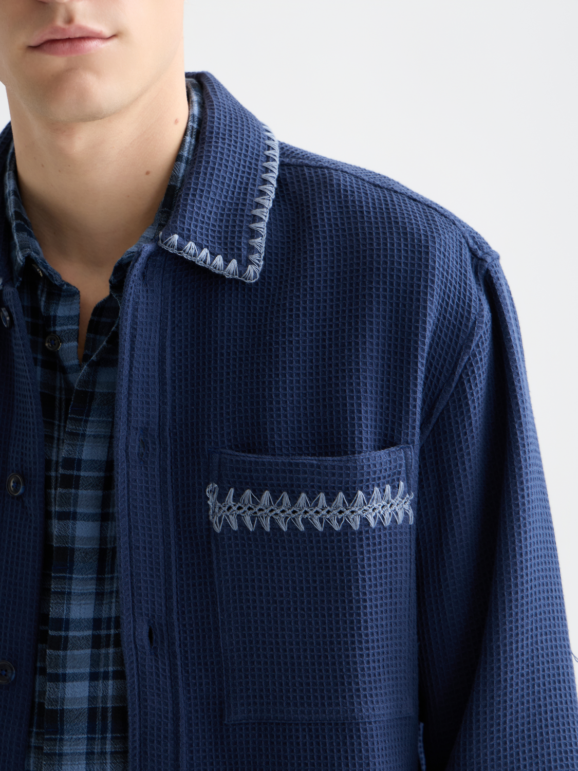 Waffle structured shirt - Scotch & Soda AU