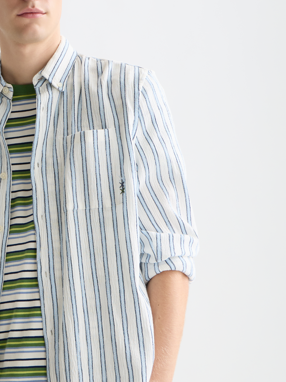 Striped crinkle shirt - Scotch & Soda AU