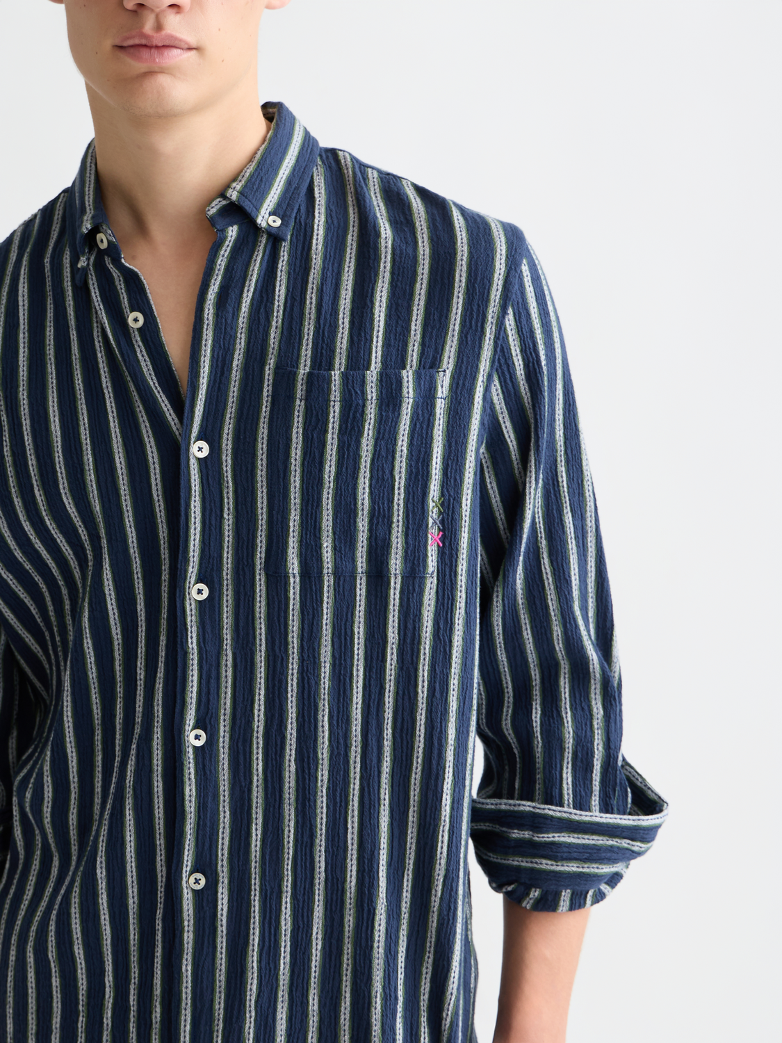 Striped crinkle shirt - Scotch & Soda AU