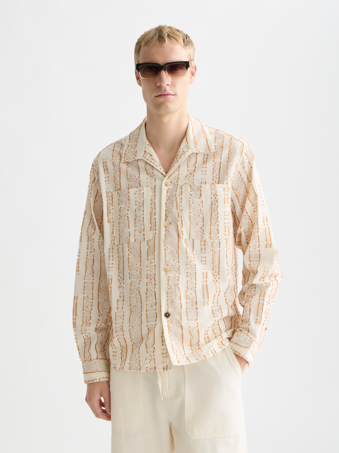 Jacquard structured shirt - Scotch & Soda AU