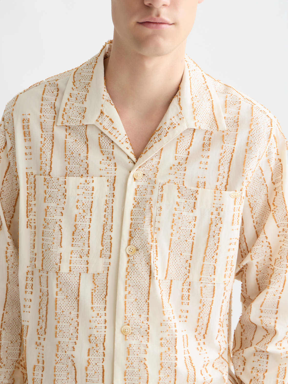 Jacquard structured shirt - Scotch & Soda AU